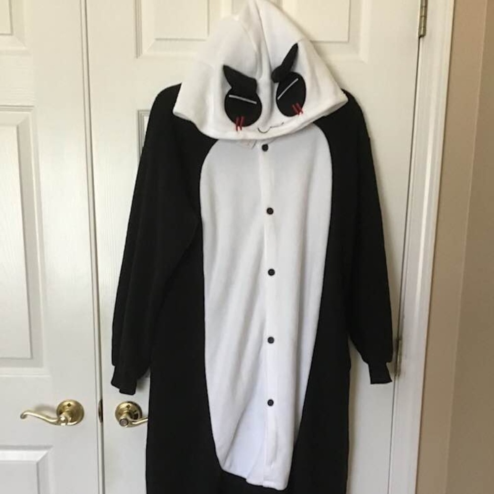 Adult Pajama Redeye Panda Costume - HALLOWEEN or wear around the house